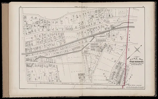 Atlas of the county of Suffolk, Massachusetts : vol. 5th, West Roxbury, now ward 17, Boston : from actual survey & official records
