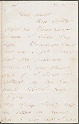 Emily Dickinson, Amherst, Mass., autograph letter signed to Thomas Wentworth Higginson, 7 June 1862