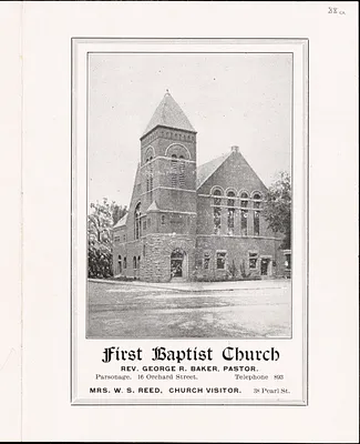 First Baptist Church of Leominster, church program June 27 1915
