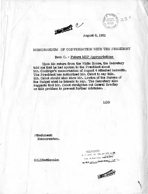 Memorandum of Conversation with Secretary of State Dean Acheson and President Harry S. Truman