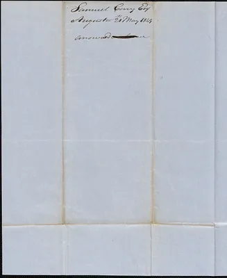 Samuel Cony to George Coffin, 21 May 1849