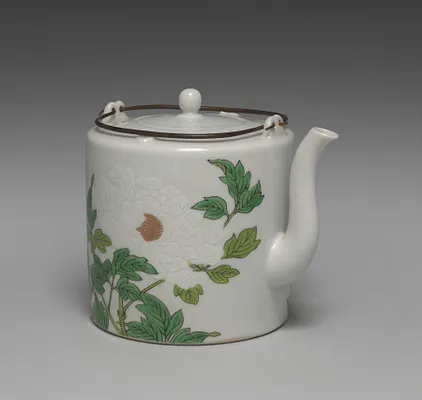 Sake Pourer with Flowers