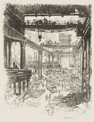 English War Work:  The Great Tower, Pig Iron