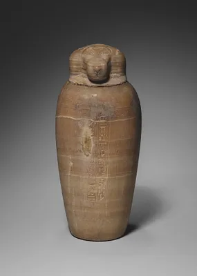 Canopic Jar with Baboon's Head