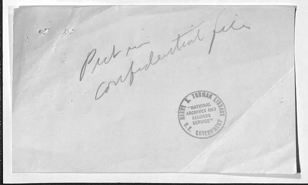 Letter from Justice Robert Jackson to President Harry S. Truman