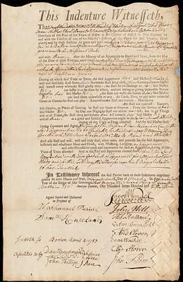 Lidia Peters indentured to apprentice with James Algar of Bridgewater, 26 March 1753