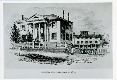 The Academy and Smith Hall behind (Abbot Academy)