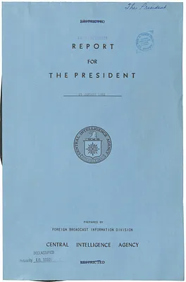 Report, Foreign Radio Reactions to the President's Budget Message