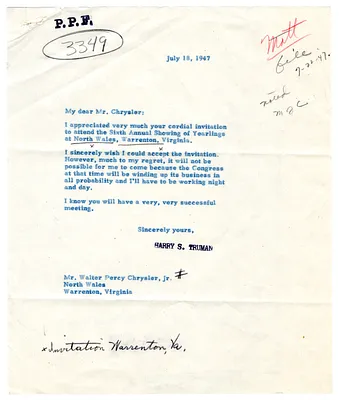 Chrysler, Walter P., Jr., PPF 3349