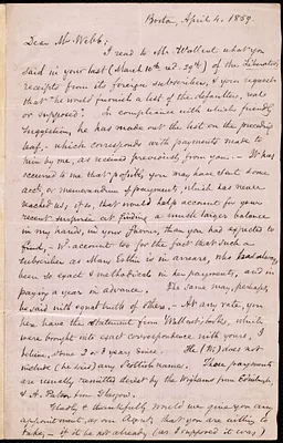 Letter from Samuel May, Boston, to Richard Davis Webb, April 4, 1859