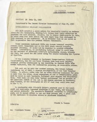 Memorandum from Ambassador Claude G. Bowers