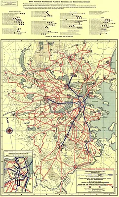 Boston Elevated Railway system map