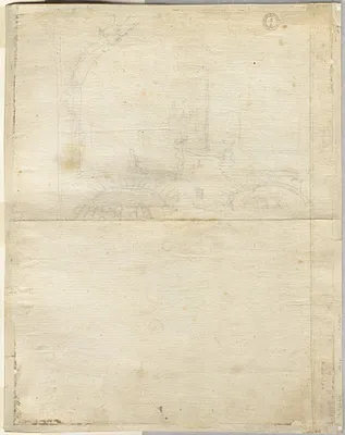 Sketch for San Giovanni in Laterano (verso)