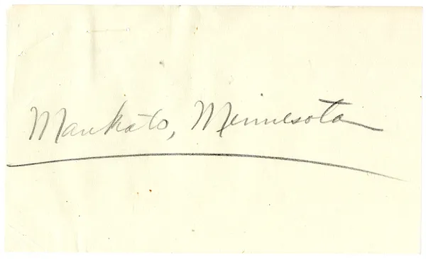 Press Release, Speech of President Harry S. Truman, Mankato, Minnesota