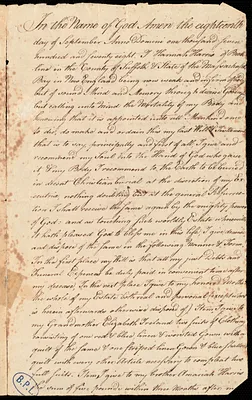 Will of Hannah Harris