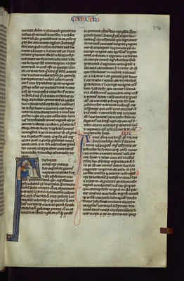 Historiated Initial ""A"" with Judith and Holofernes