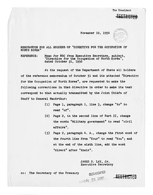 Memorandum from James S. Lay, Jr.