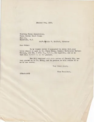 Letters Sent to Hettie W. Seifert, January 8, 1932