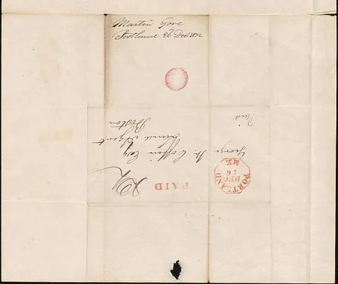 Martin Gore to George Coffin, 26 December 1832