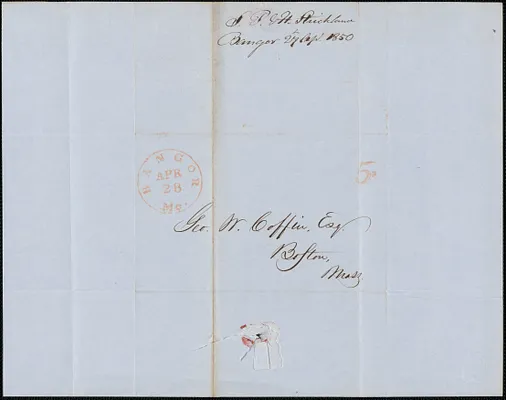 S. P. and H. Strickland to George Coffin, 27 April 1850