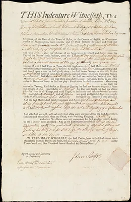 Samuel Gaines indentured to apprentice with John Swift of Milton, 22 June 1799