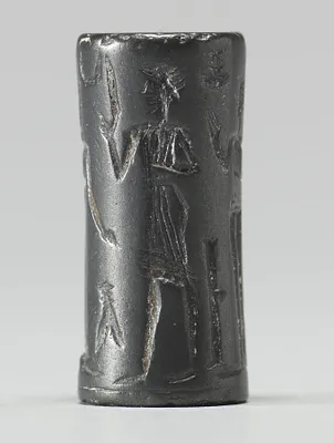 Cylinder Seal with a Presentation Scene and an Inscription