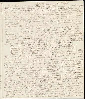 Letter to Debora Weston, Sab[b]ath Evening, 17th Sept. [1837?]