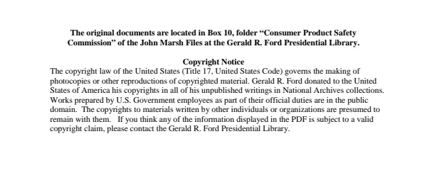 Consumer Product Safety Commission