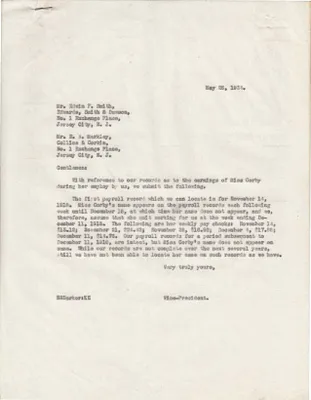 Letters Sent to Edwin F. Smith, E.A. Markley, May 28, 1934