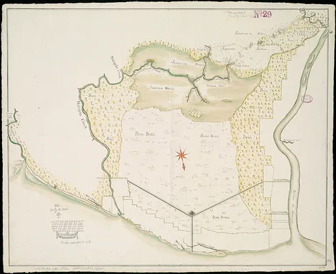 [Carte de la rivière et de la colonie Demerari jusqu'à Mahayka Creek]