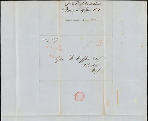 S. P. Strickland to George Coffin, 19 January 1847