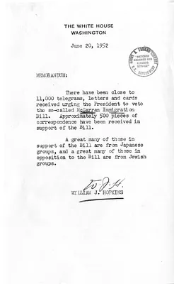 File Memorandum from William J. Hopkins