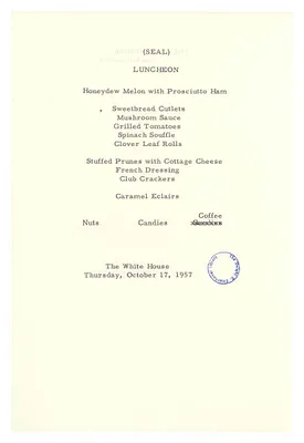 Luncheon Menu