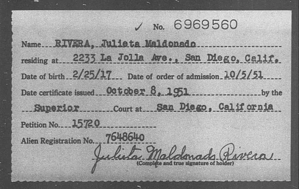 Rivera, Julieta Maldonado - 1951