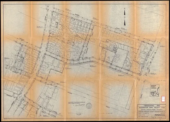 Topographic map, Washington Park project r-24