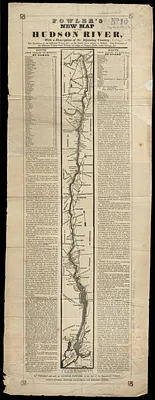 Fowler's new map of the Hudson River