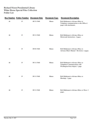 WHSF: Returned, 46-19