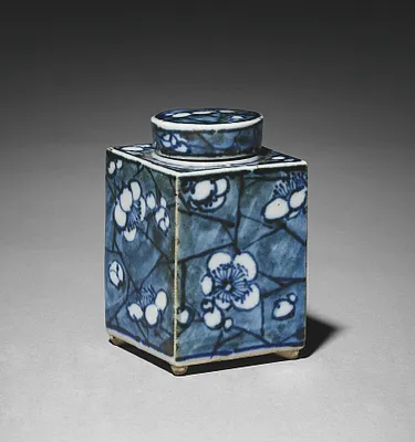 Tea Container with Plum Blossom