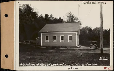 Inhabitants of Town of Oakham, school, Coldbrook, Oakham, Mass., Jun. 4, 1928