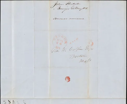 John Hodgdon to George Coffin, 26 May 1848
