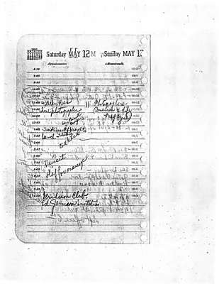 Lyndon Johnson's 1956 Desk Diary I, beginning 5/12/1956