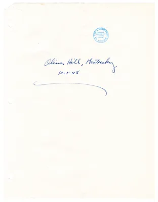 Reading Copy, Speech of President Harry S. Truman, Olive Hill, Kentucky
