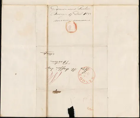 D. Parker to George Coffin, 19 December 1833
