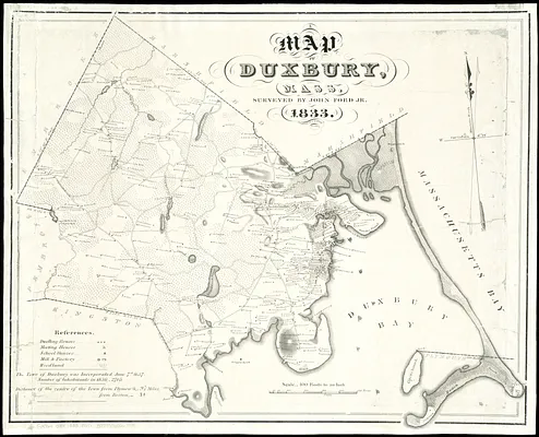 Map of Duxbury, Mass