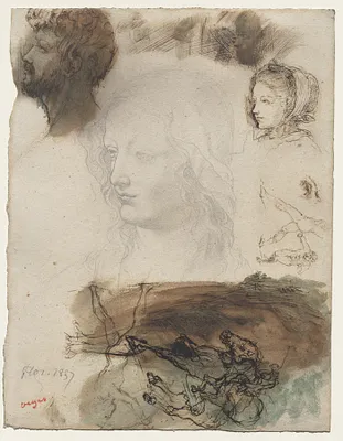 Sheet of Studies and Sketches