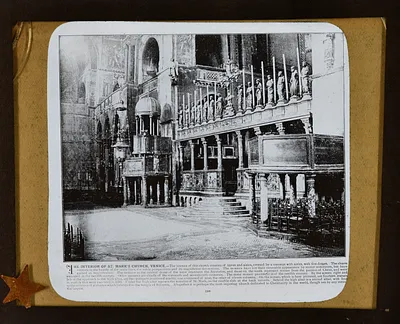 Photograph of the Interior of St. Mark's Church, Venice