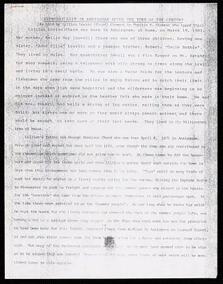 Everyday life in Annisquam after the turn of the century