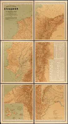 Carta geográfica del Ecuador