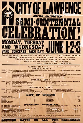 City of Lawrence grand semi-centenial celebration
