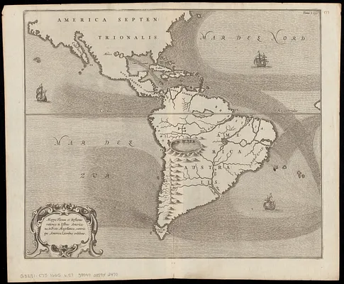 Mappa fluxus et refluxus rationes in isthmo Americano, in Freto Magellanico, cæterisque Americæ litoribus exhibens